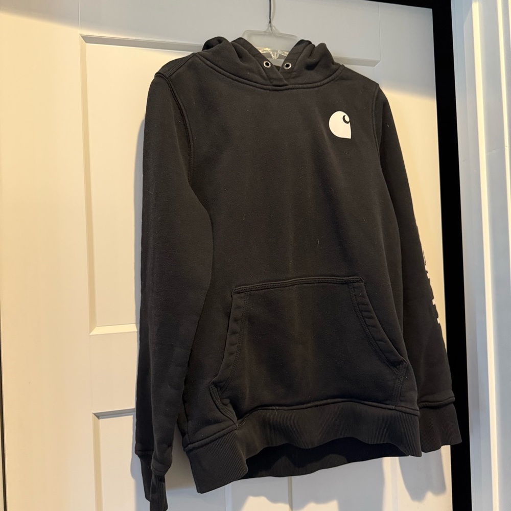 Carhartt Black Pullover Hoodie Sweatshirt